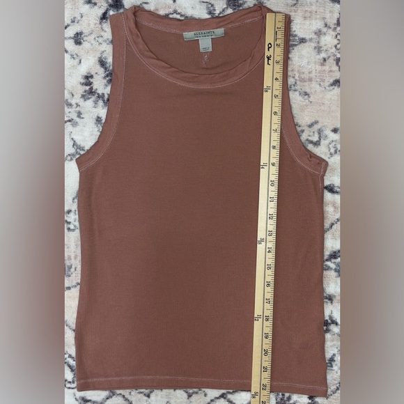 AllSaints Rina Tank in Rose Pink Size 8 - Picture 6 of 9